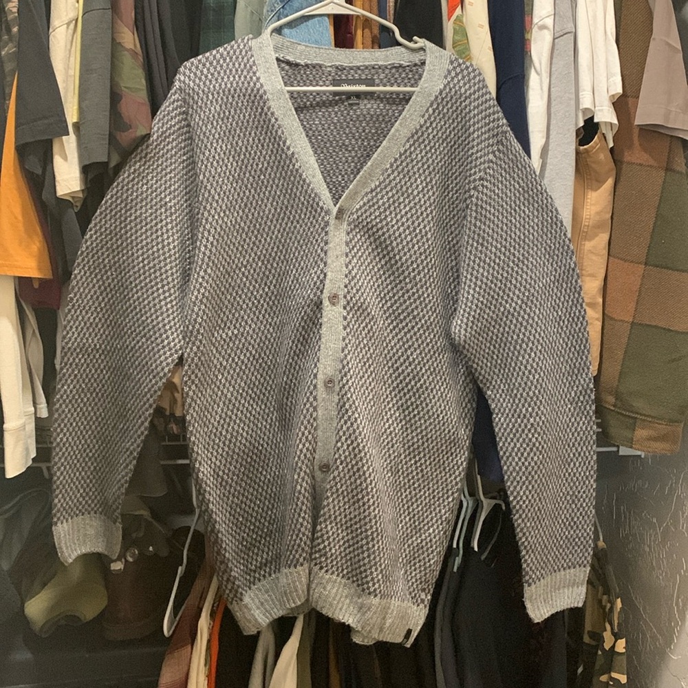 BRIXTON | HOUNDS TOOTH SWEATER | XL